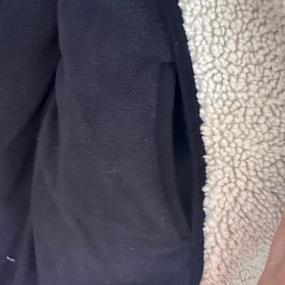 Faherty Navy and Green Plaid Teddy Jacket - Picture 7 of 8